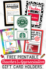 Free Printable Teacher Appreciation Gift Cards - Prudent Penny Pincher