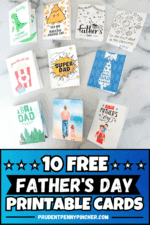 10 Free Printable Father's Day Cards - Prudent Penny Pincher