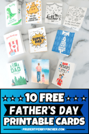 10 Free Printable Father's Day Cards - Prudent Penny Pincher