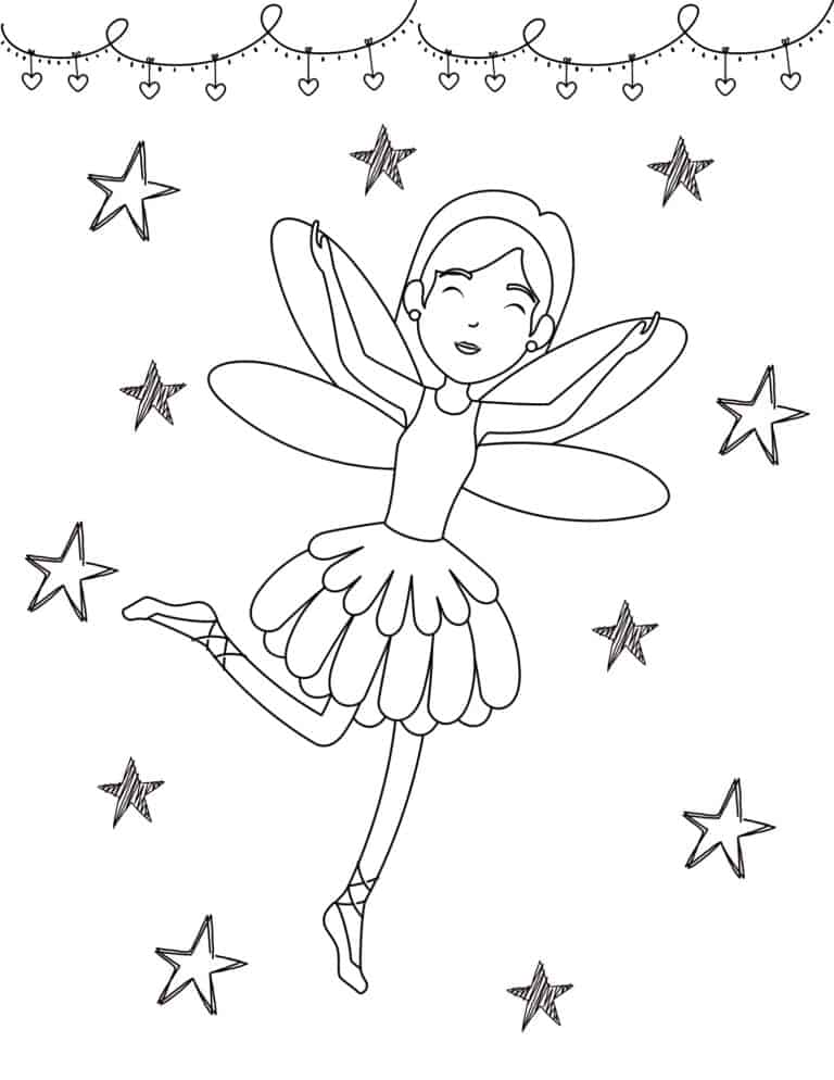 20 Free Printable Fairy Coloring Pages - Prudent Penny Pincher