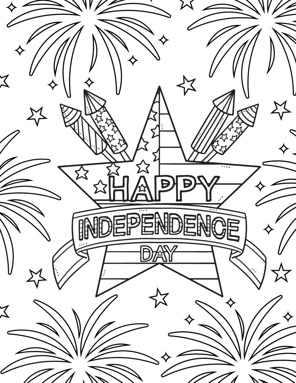 20 Free 4th of July Coloring Pages - Prudent Penny Pincher