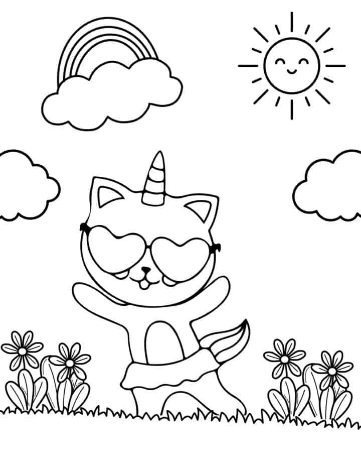 30 Free Printable Cat Coloring Pages - Prudent Penny Pincher