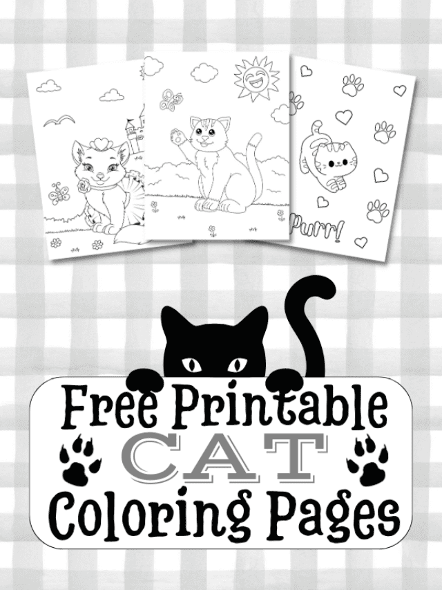 Free Printable Cat Coloring Pages - Prudent Penny Pincher