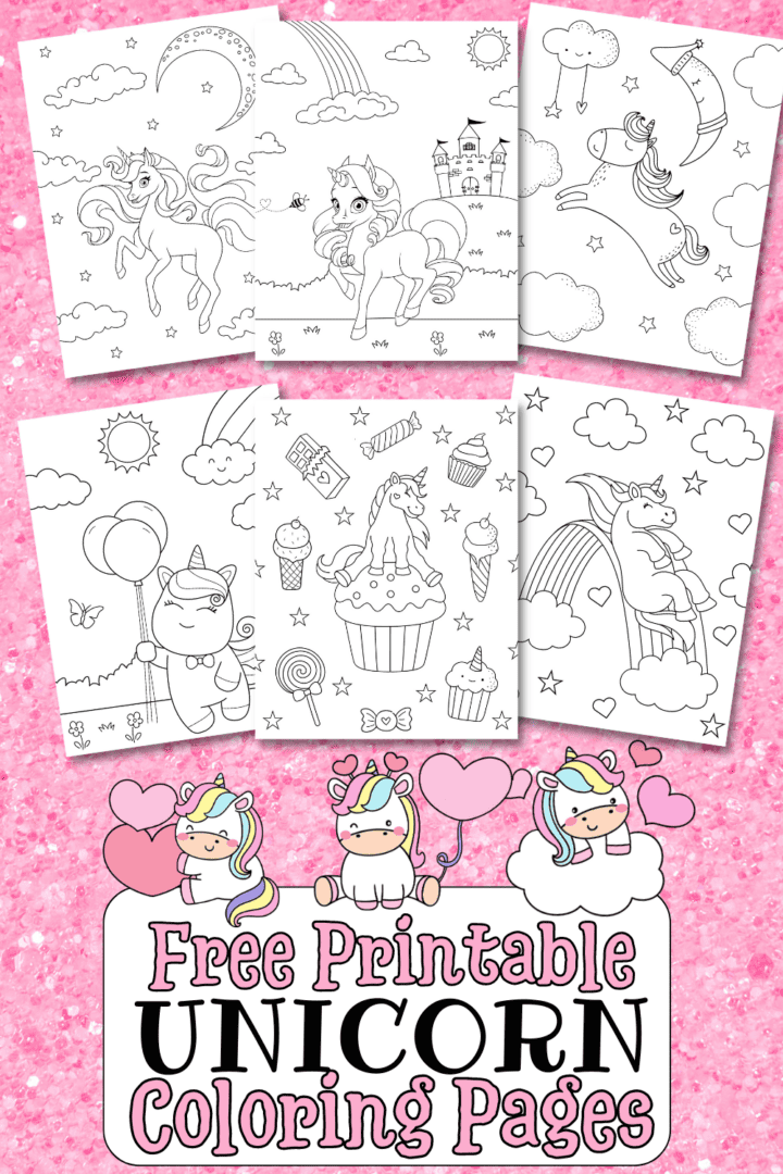 20 Free Printable Unicorn Coloring Pages - Prudent Penny Pincher