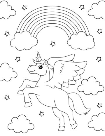 20 Free Printable Unicorn Coloring Pages - Prudent Penny Pincher