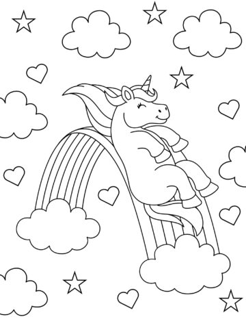 20 Free Printable Unicorn Coloring Pages - Prudent Penny Pincher