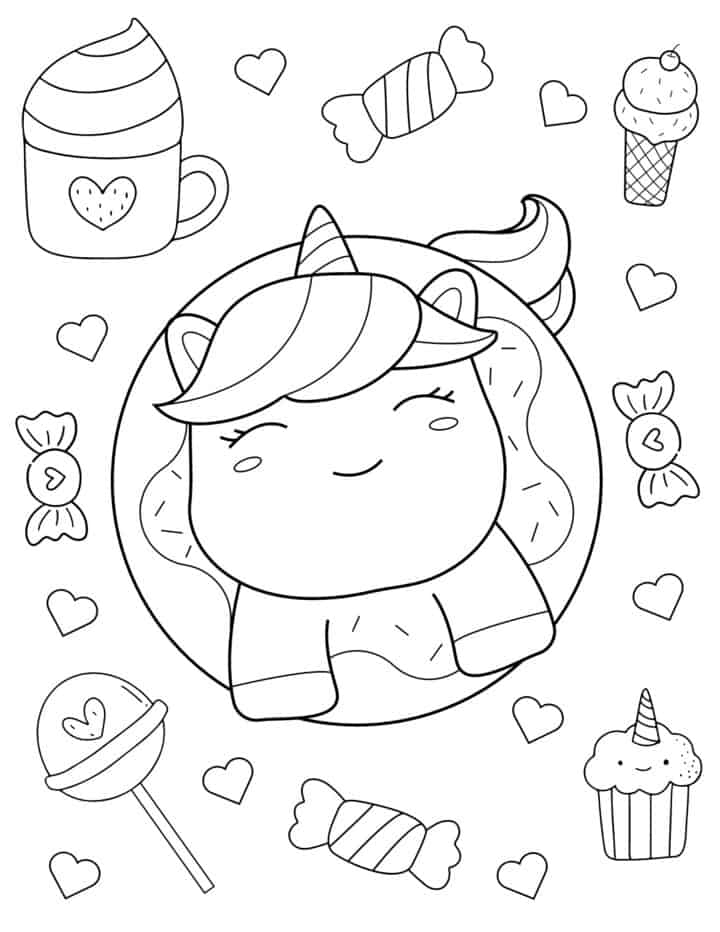 20 Free Printable Unicorn Coloring Pages - Prudent Penny Pincher