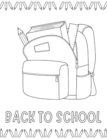 20 Free Back to School Coloring Pages for Kids - Prudent Penny Pincher