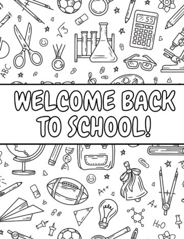 20 Free Back to School Coloring Pages for Kids - Prudent Penny Pincher