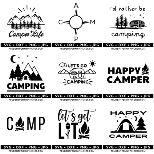 Free Camping SVG Files - Prudent Penny Pincher