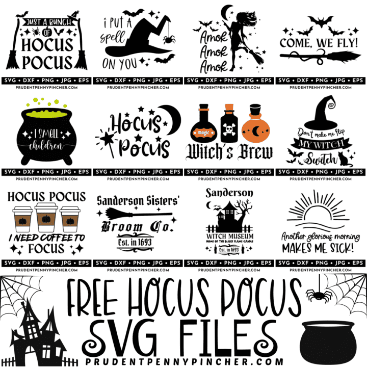 Free Hocus Pocus SVG Files - Prudent Penny Pincher