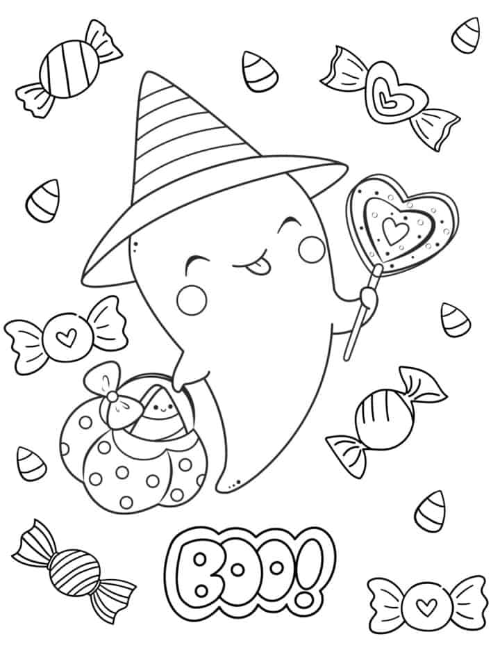 40 Free Halloween Coloring Pages For Kids And Adults - Prudent Penny 