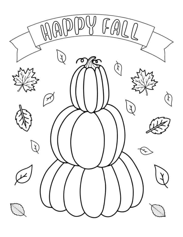 Free Pumpkin Coloring Pages - Prudent Penny Pincher