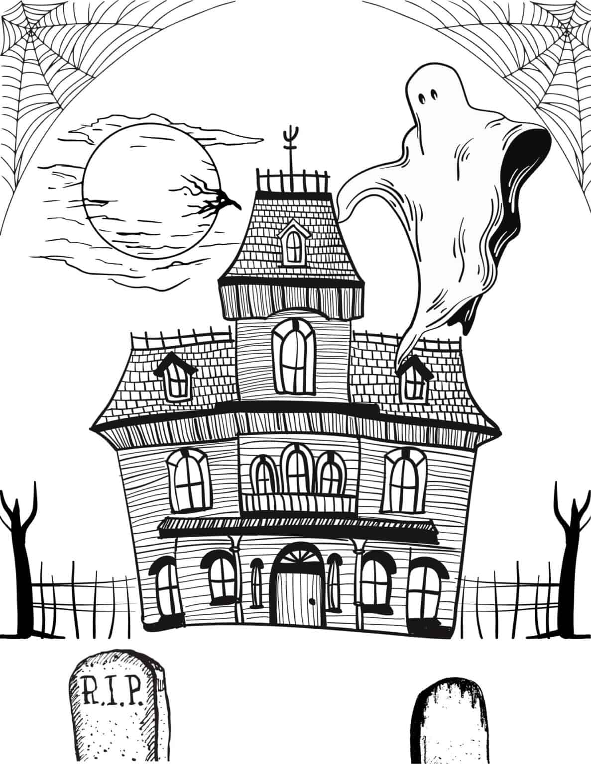 free-printable-haunted-house-coloring-pages-prudent-penny-pincher