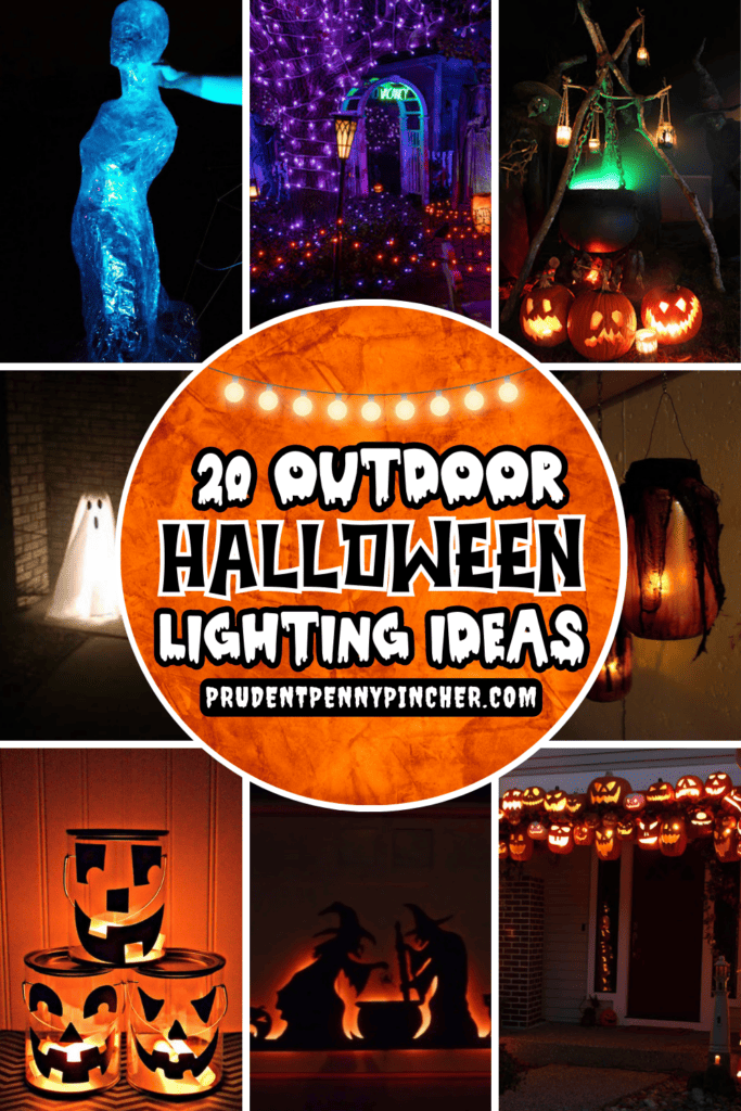 20 DIY Outdoor Halloween Lighting Ideas - Prudent Penny Pincher