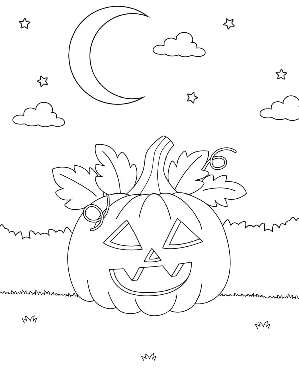 Free Pumpkin Coloring Pages - Prudent Penny Pincher