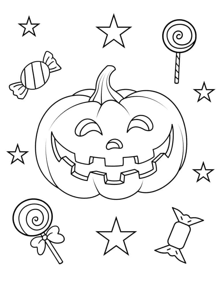 40 Free Halloween Coloring Pages for Kids and Adults - Prudent Penny ...