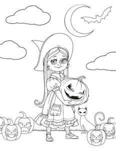 Free Halloween Witch Coloring Pages - Prudent Penny Pincher