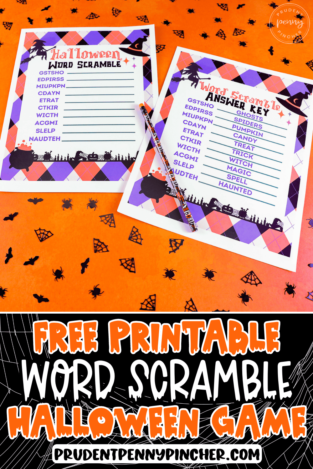 Free Printable Halloween Word Scramble - Prudent Penny Pincher