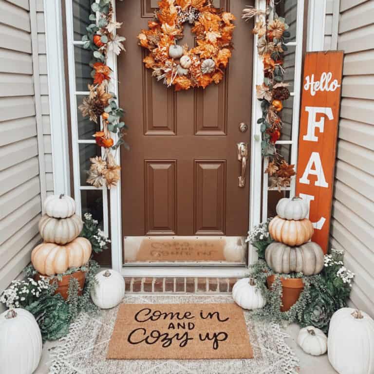 100 Cheap and Easy Fall Porch Decor Ideas - Prudent Penny Pincher