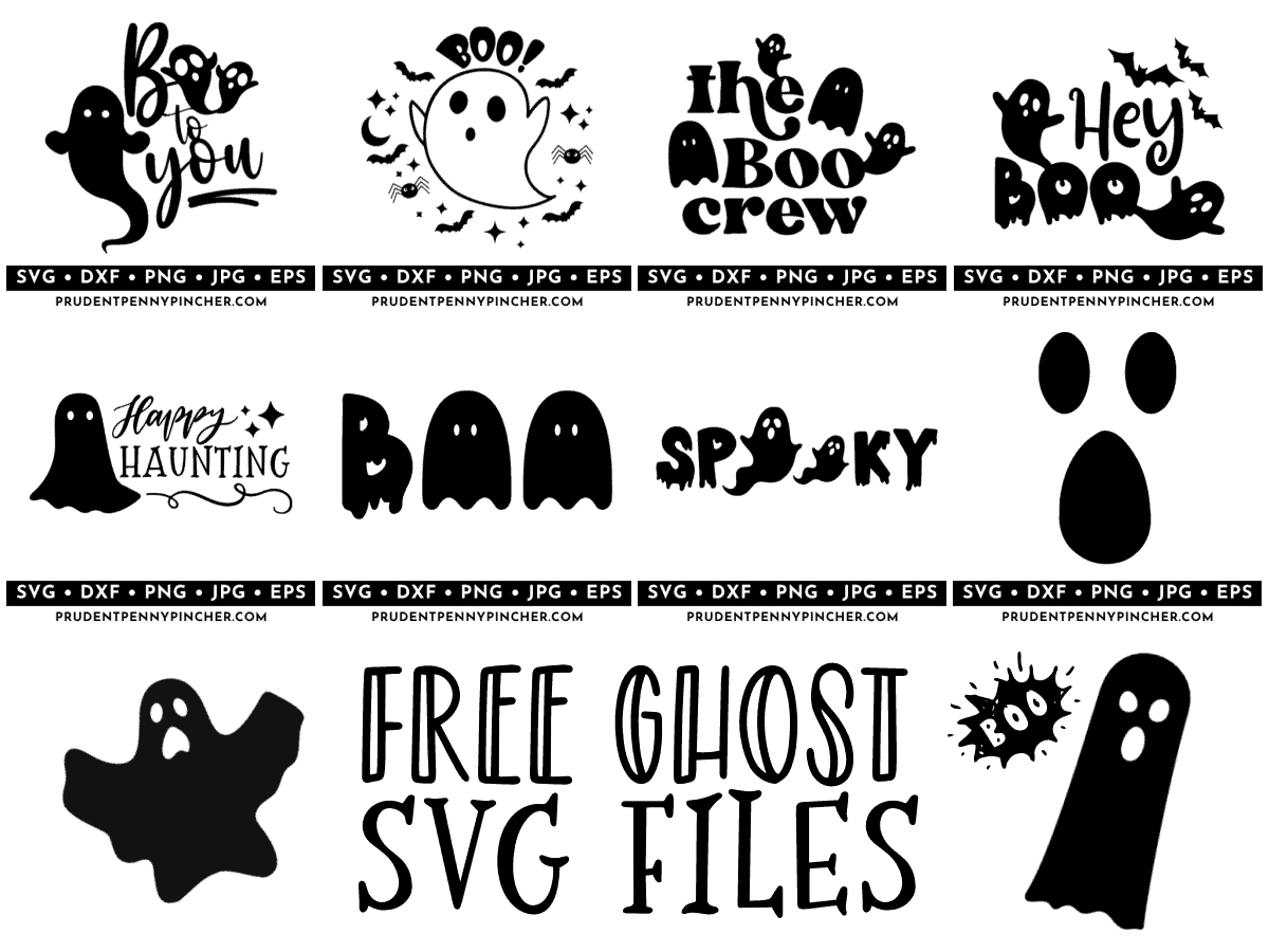Peace Love Halloween Boo Ghost SVG Files for Cricut Sublimation Files
