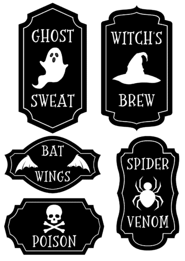 Free Printable Potion Bottle Labels for Halloween - Prudent Penny Pincher