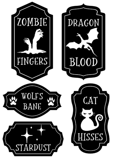 Free Printable Potion Bottle Labels for Halloween - Prudent Penny Pincher