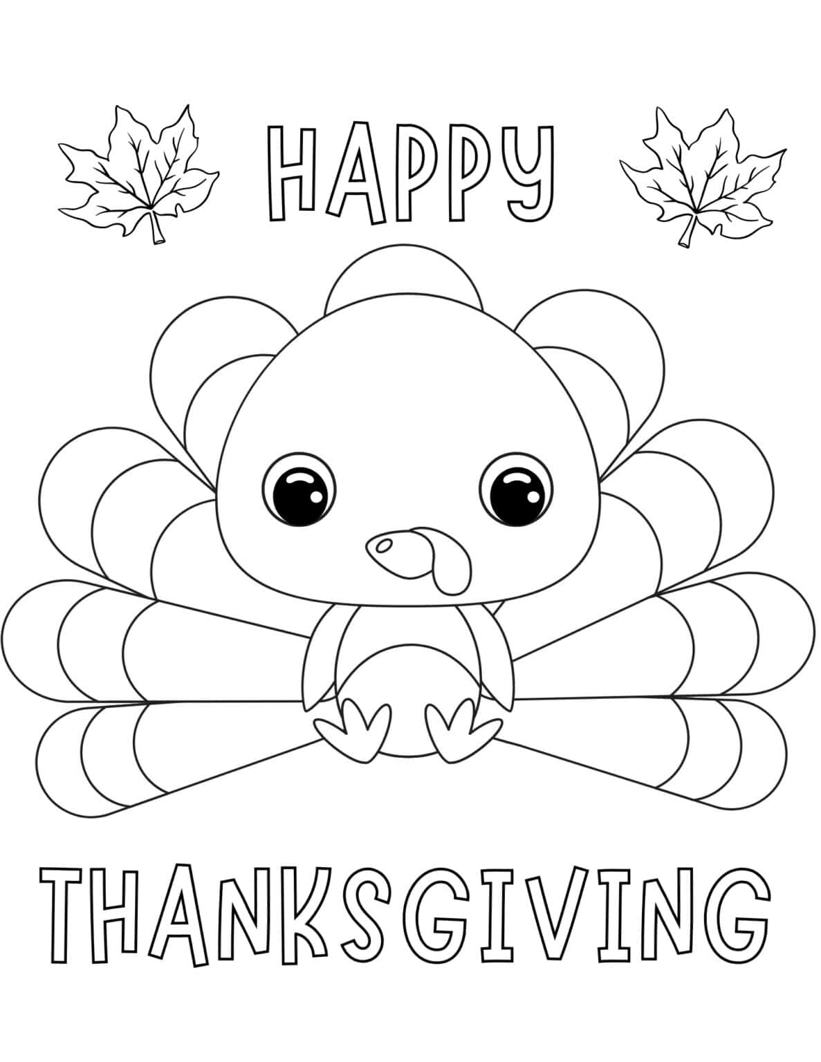 30 Free Thanksgiving Turkey Coloring Pages for Kids - Prudent Penny Pincher