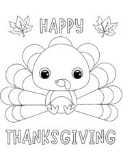 30 Free Thanksgiving Turkey Coloring Pages for Kids - Prudent Penny Pincher