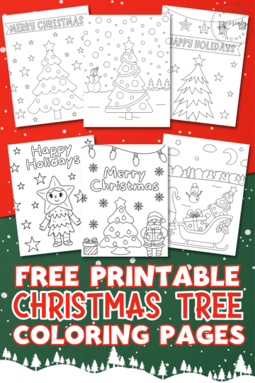 45 Free Printable Christmas Tree Coloring Pages - Prudent Penny Pincher