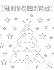 45 Free Printable Christmas Tree Coloring Pages - Prudent Penny Pincher