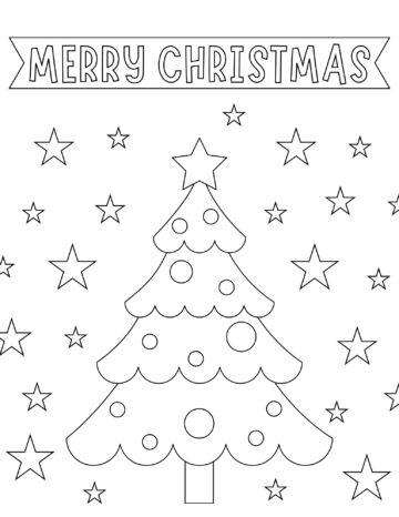 45 Free Printable Christmas Tree Coloring Pages - Prudent Penny Pincher