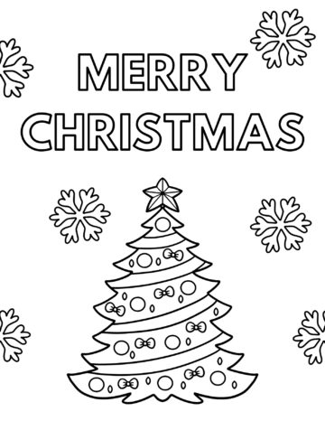 45 Free Printable Christmas Tree Coloring Pages - Prudent Penny Pincher