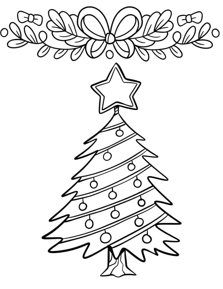 10 Coloring Book Christmas Tree Ideas to Brighten Your Holidays