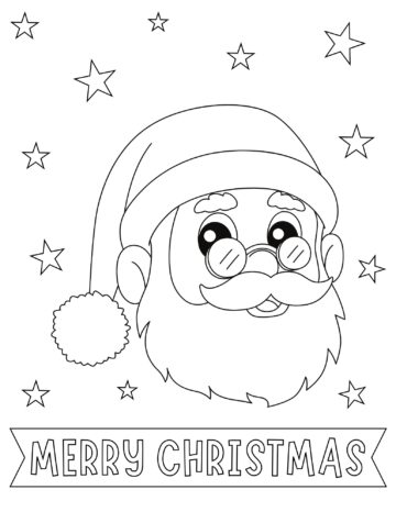 50 Free Printable Santa Coloring Pages for Kids - Prudent Penny Pincher