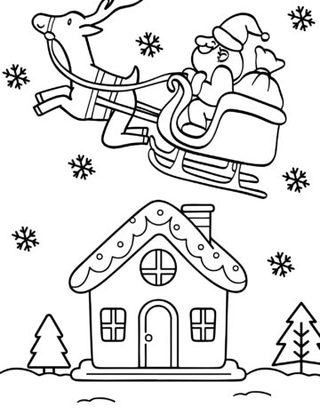 20 Free Gingerbread House Coloring Pages for Kids - Prudent Penny Pincher