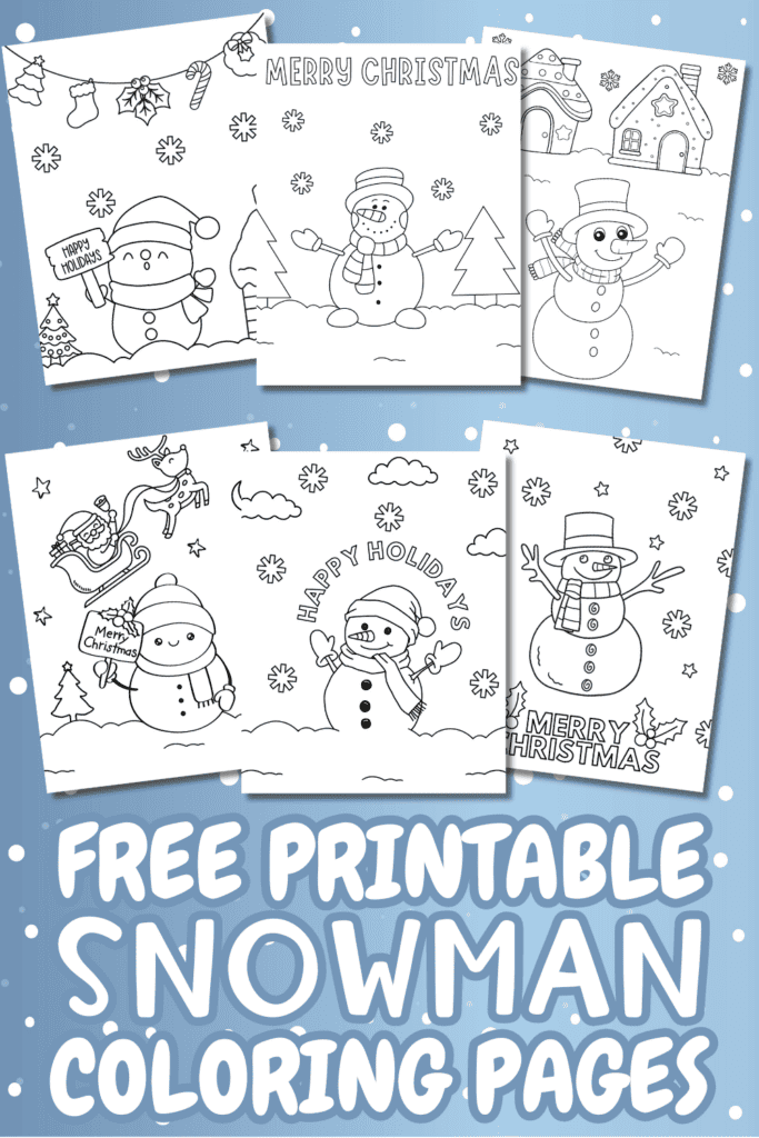 10 Snowman Coloring Pages for Winter Fun