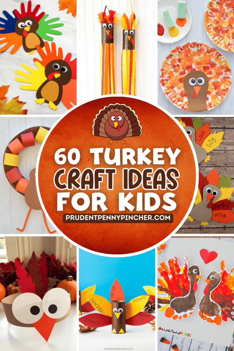 60 Thanksgiving Turkey Crafts for Kids - Prudent Penny Pincher