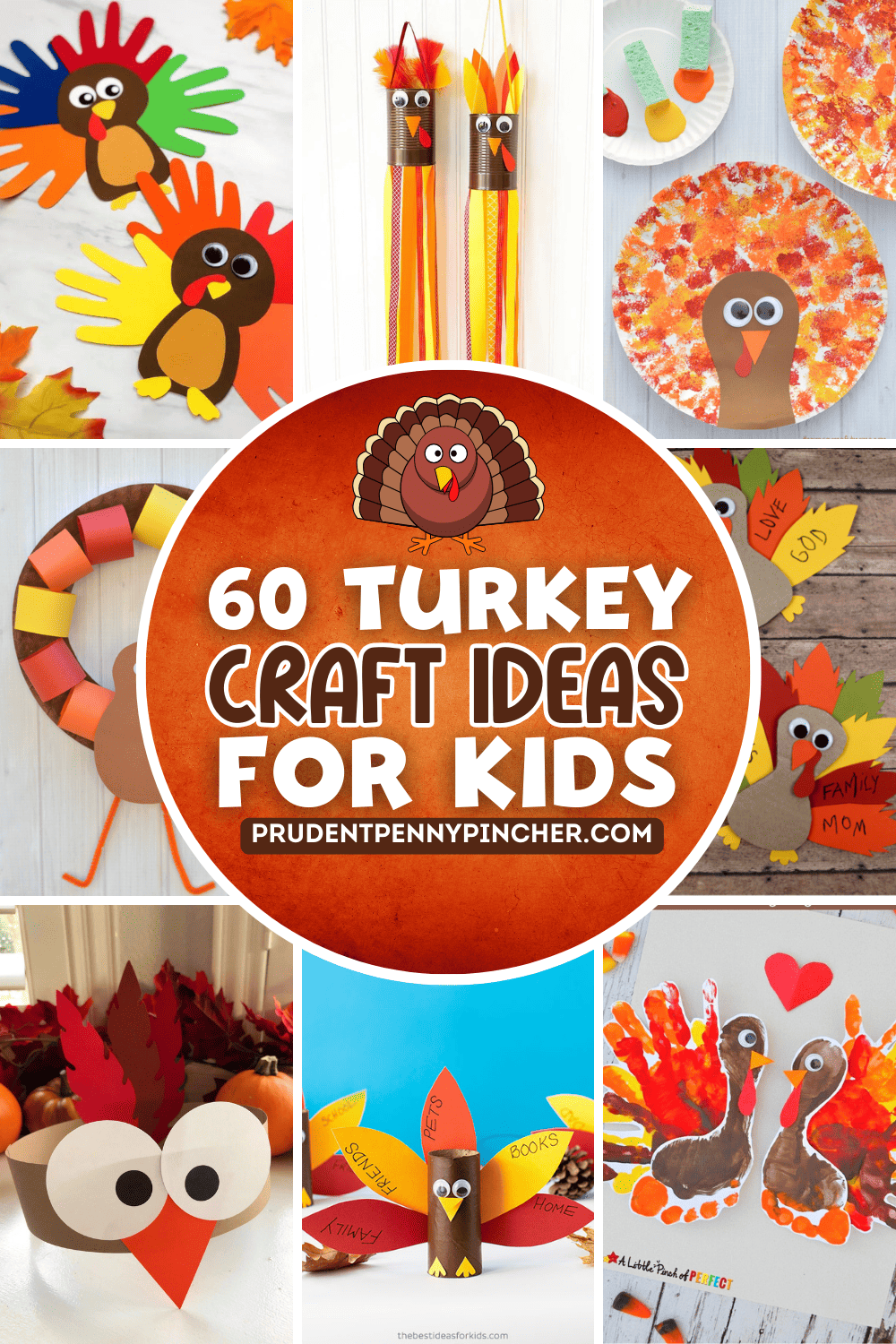 Happy Thanksgiving - turkey - feathers - handprint Art - Keepsake -  Printable