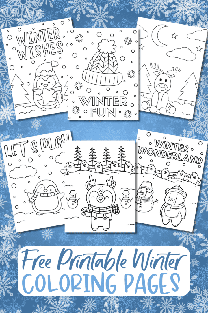 25 Free Winter Coloring Pages for Kids - Prudent Penny Pincher