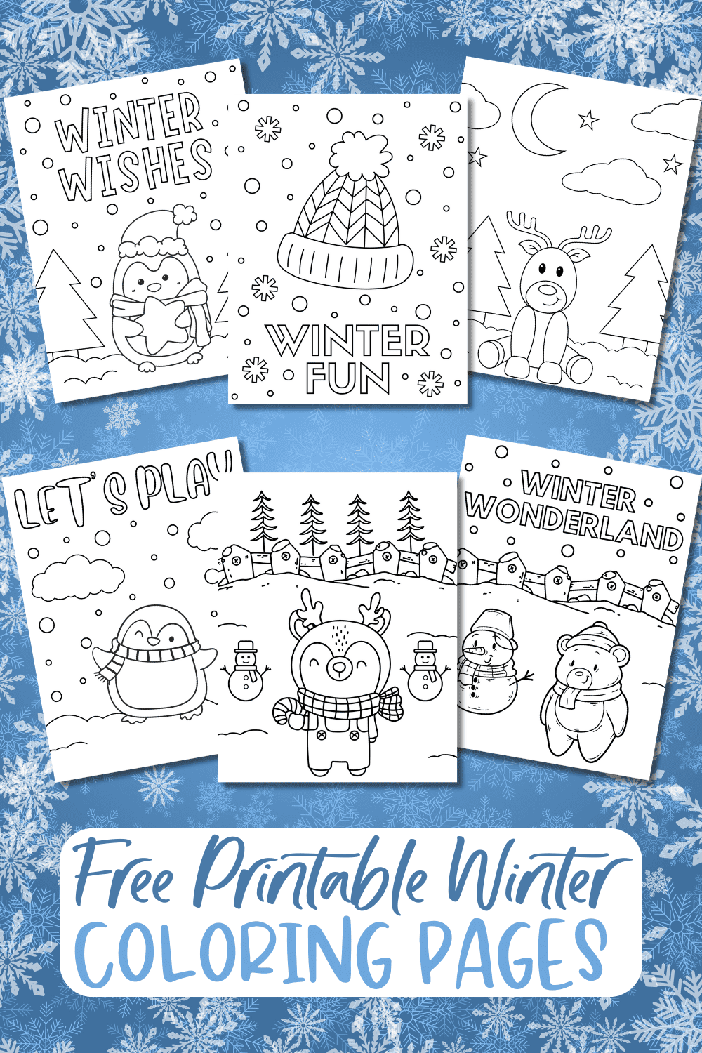 Winter Coloring Pages, Kids Winter Coloring Pages, Winter Coloring Sheets