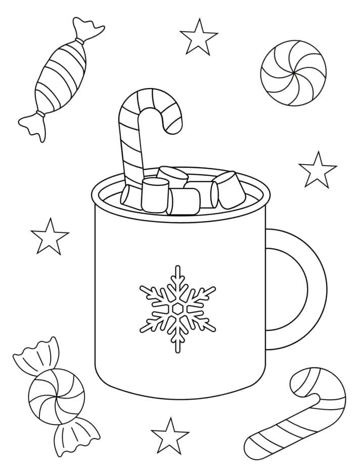 10 Festive Christmas Winter Coloring Pages for All Ages