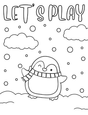 25 Free Winter Coloring Pages for Kids - Prudent Penny Pincher