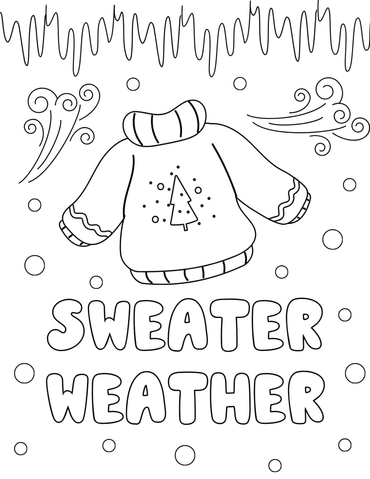 25 Free Winter Coloring Pages for Kids - Prudent Penny Pincher