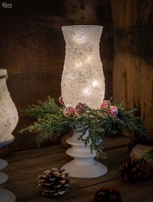 DIY Lighted Christmas Tree Glass Bottle - Burton Avenue