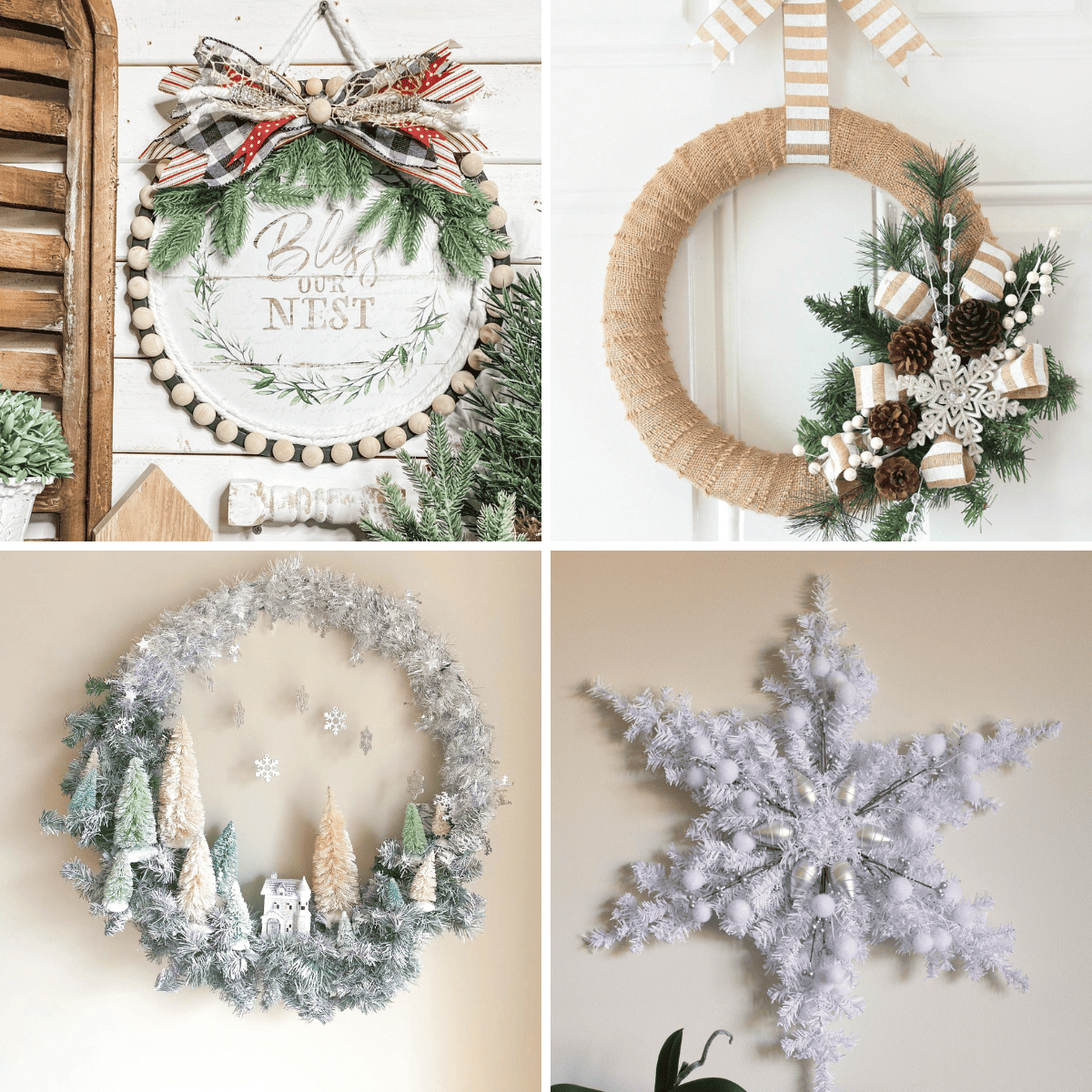Christmas Mesh Wreath in Three Simple Steps! - DIY Candy