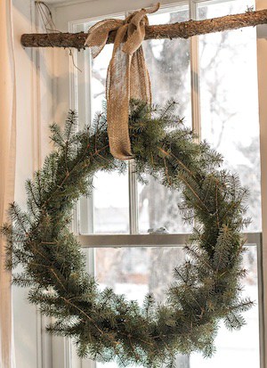 Free DIY Pine Wreaths