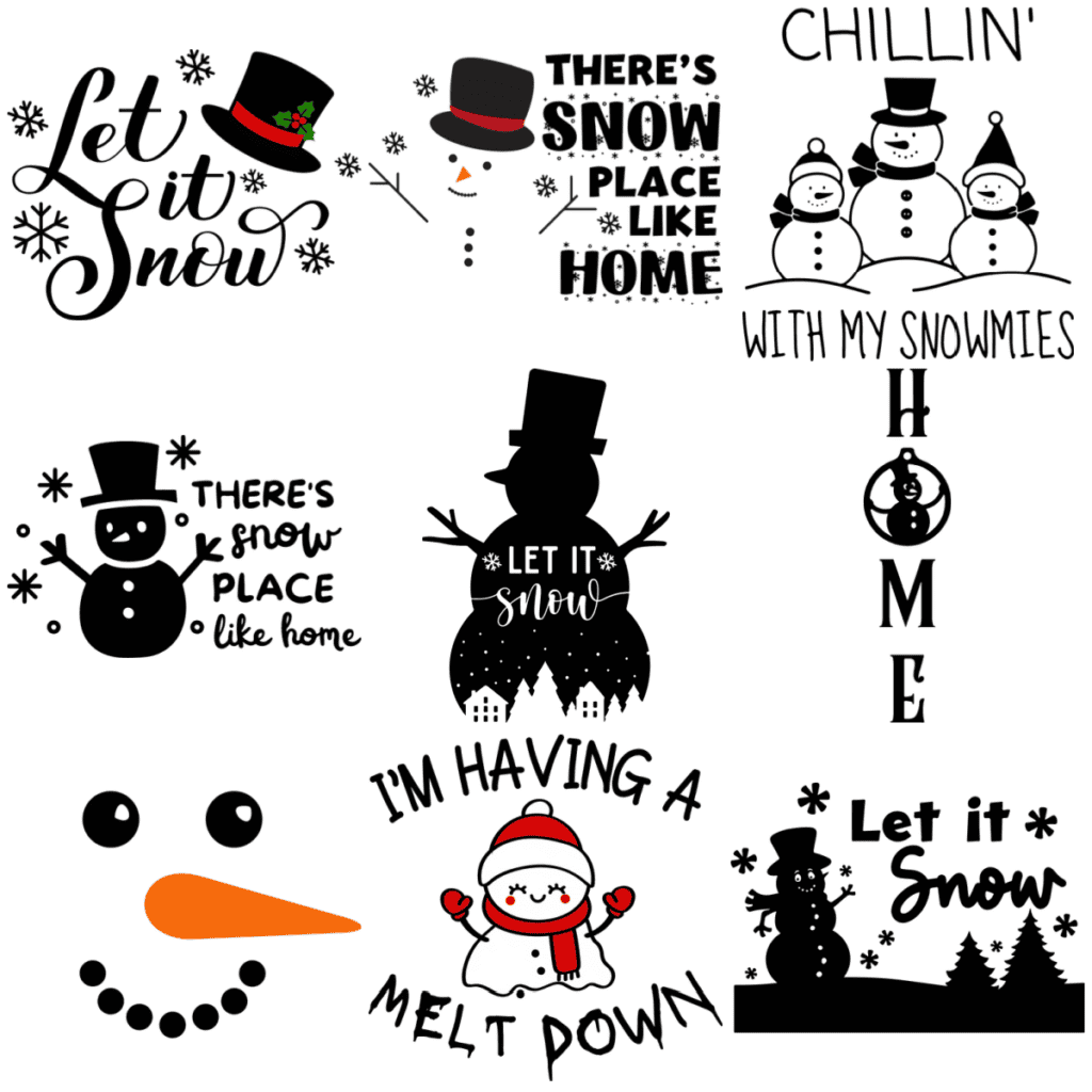 10 Free Snowman SVG Files - Prudent Penny Pincher