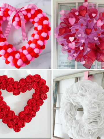 Easy Foam Heart Wreath - Design Improvised
