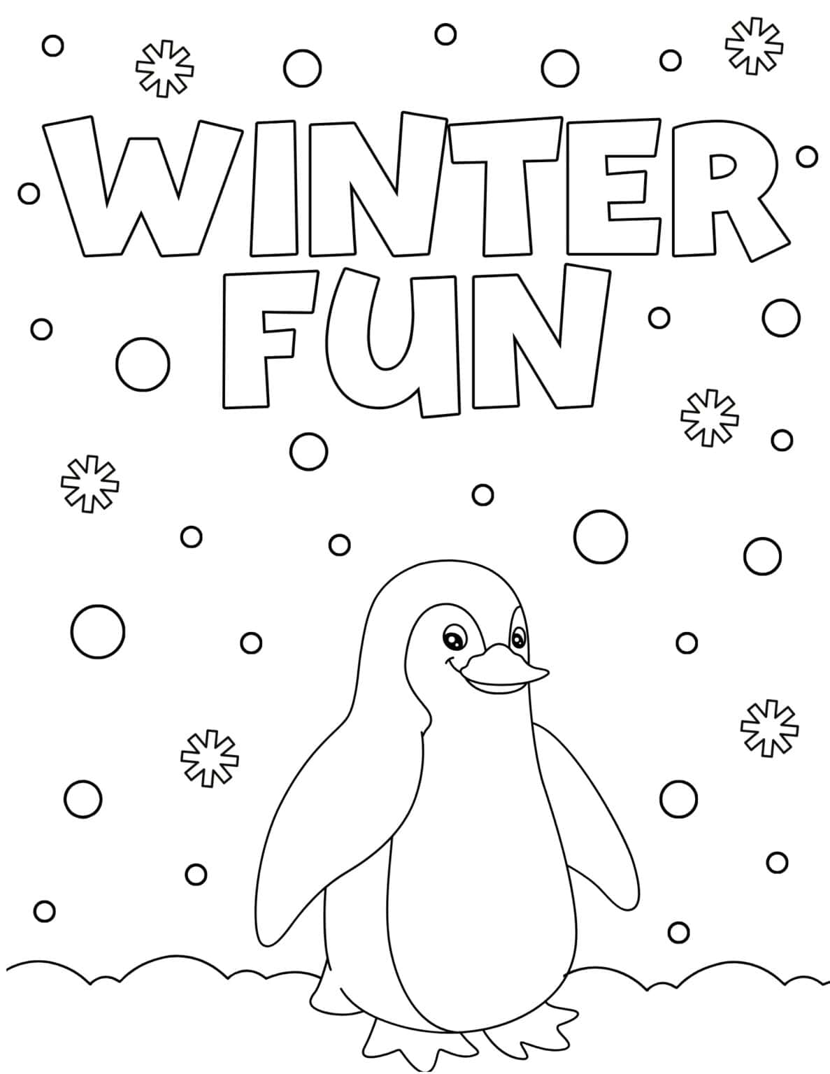 15 Free Penguin Coloring Pages for Kids - Prudent Penny Pincher